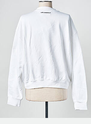 Sweat-shirt blanc KARL LAGERFELD femme