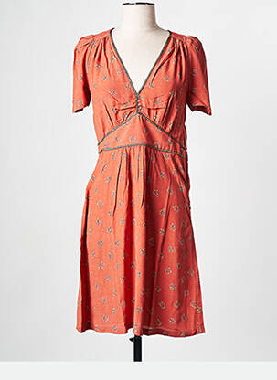 Robe courte orange SESSUN femme