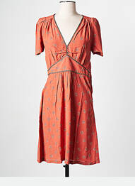 Robe courte orange SESSUN femme