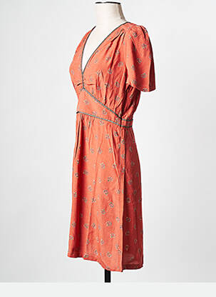 Robe courte orange SESSUN femme