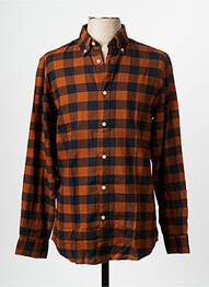Chemise manches longues marron SELECTED homme