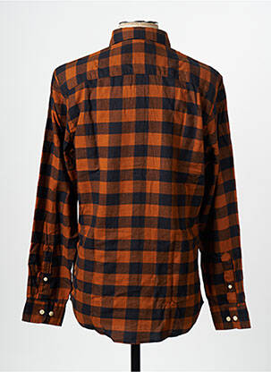 Chemise manches longues marron SELECTED homme