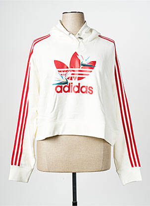 Sweat-shirt blanc ADIDAS femme
