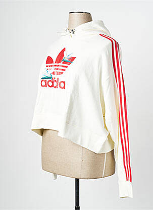Sweat-shirt blanc ADIDAS femme