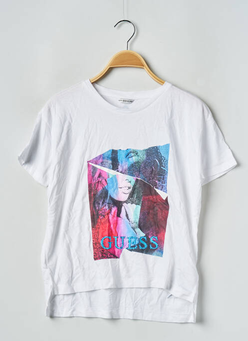 T-shirt blanc GUESS pour fille
