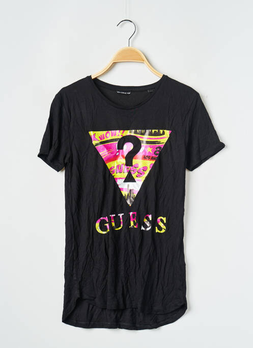 T-shirt noir GUESS pour fille