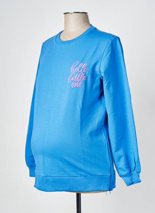Pull maternité bleu MAMALICIOUS pour femme