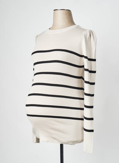 Pull maternité beige NOPPIES femme
