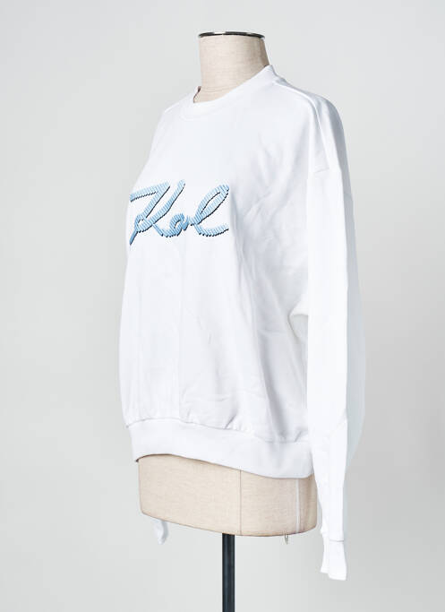 Sweat-shirt blanc KARL LAGERFELD femme