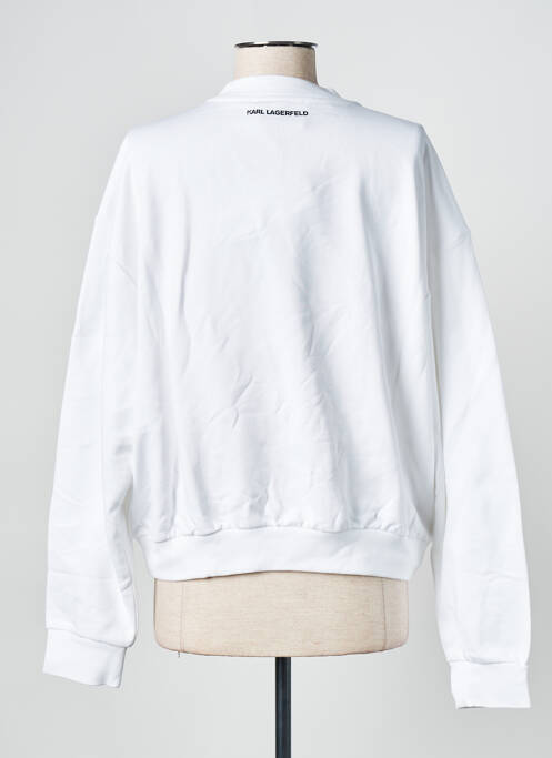 Sweat-shirt blanc KARL LAGERFELD femme
