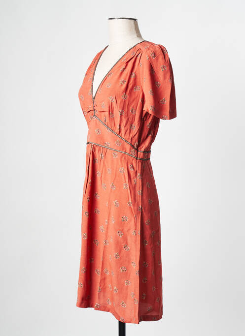 Robe courte orange SESSUN pour femme