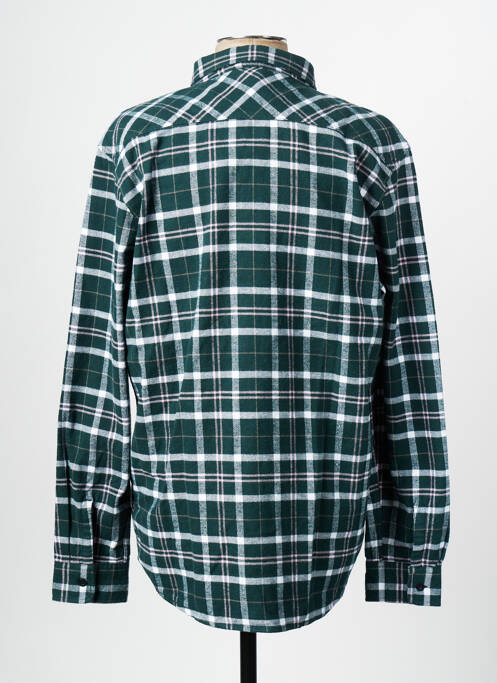 Chemise manches longues vert EDWIN pour homme