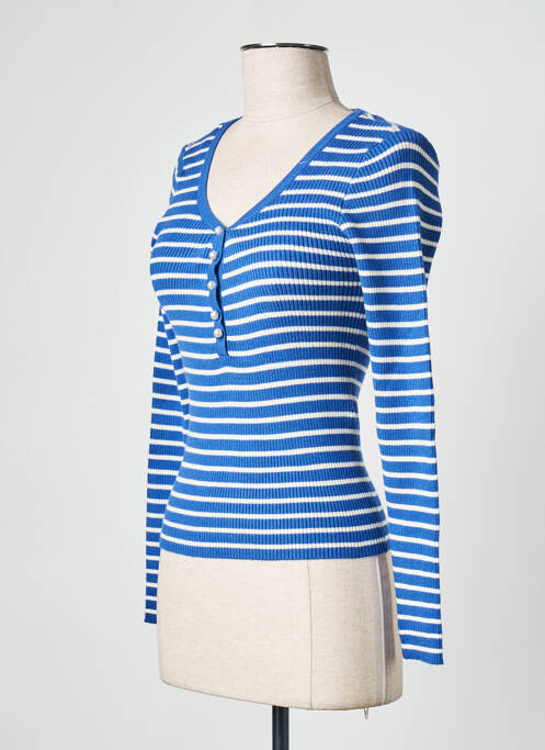 Top bleu PIECES pour femme