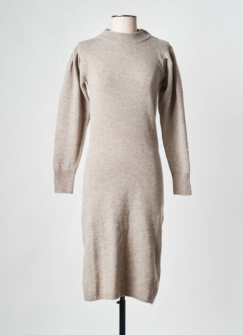 Robe mi-longue marron SESSUN pour femme