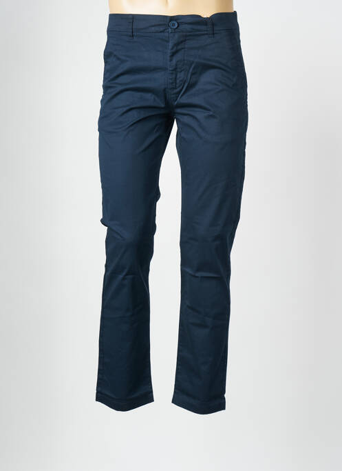 Pantalon droit bleu KNOWLEDGE COTTON APPAREL pour homme