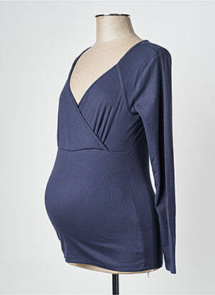 T-shirt / top maternité bleu MAMA LICIOUS femme