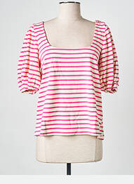 T-shirt rose GRACE & MILA femme