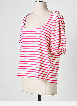 T-shirt rose GRACE & MILA femme