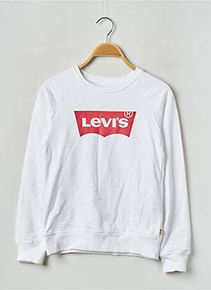 Sweat-shirt blanc LEVI'S fille