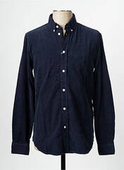 Chemise manches longues bleu SAMSOE & SAMSOE pour homme seconde vue