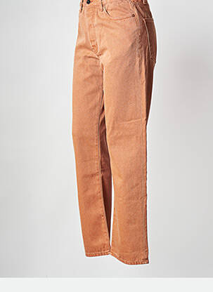 Jeans coupe droite orange BELLEROSE femme