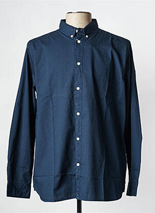 Chemise manches longues bleu KNOWLEDGE COTTON APPAREL homme