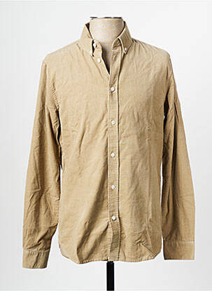 Chemise manches longues marron SAMSOE & SAMSOE homme