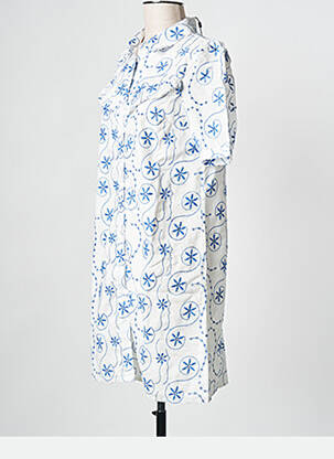 Robe courte blanc PIECES femme