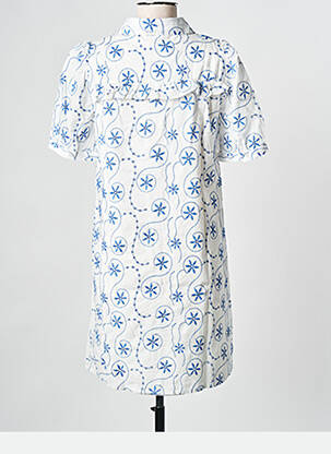 Robe courte blanc PIECES femme