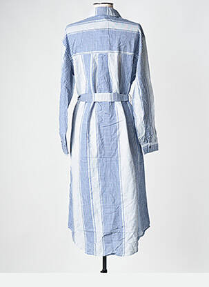 Robe mi-longue bleu OBJECT femme