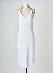 Robe mi-longue blanc MUSIER pour femme seconde vue