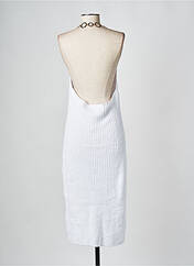 Robe mi-longue blanc MUSIER pour femme seconde vue