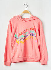 Sweat-shirt à capuche orange ONLY pour fille seconde vue