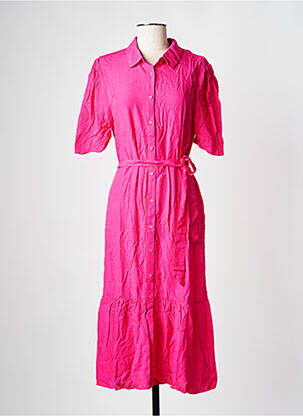 Robe mi-longue rose GRACE & MILA femme