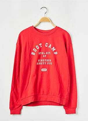 Sweat-shirt rouge ONLY pour fille