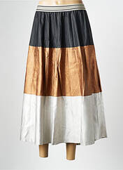 Jupe mi-longue beige MAT FASHION pour femme seconde vue