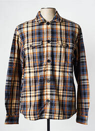 Chemise manches longues marron KNOWLEDGE COTTON APPAREL homme