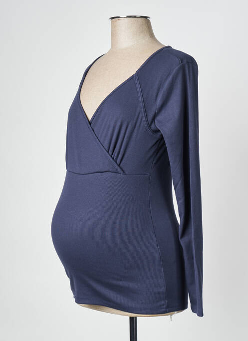 T-shirt / Top maternité bleu MAMALICIOUS femme