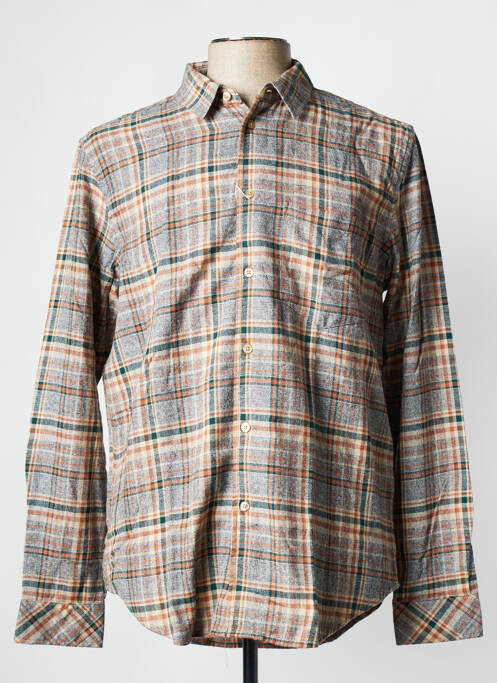 Chemise manches longues gris SAMSOE & SAMSOE pour homme