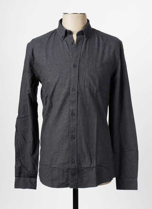 Chemise manches longues argent MINIMUM pour homme