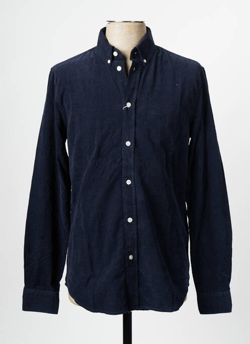 Chemise manches longues bleu SAMSOE & SAMSOE pour homme