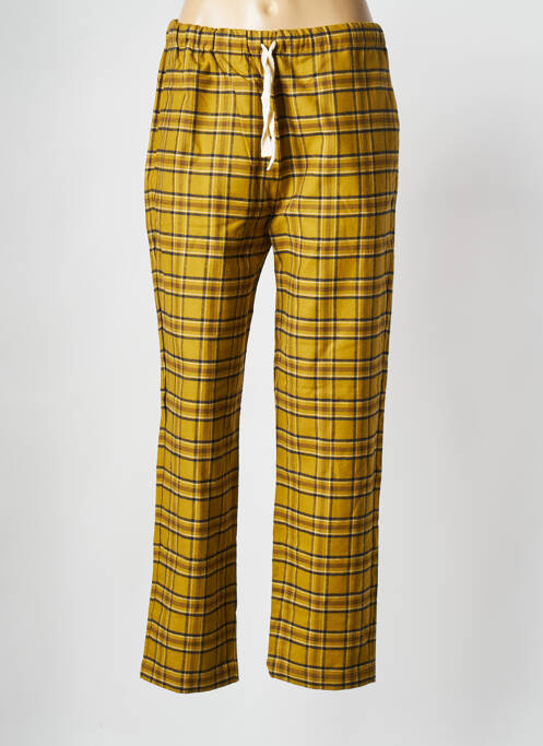 Pantalon droit jaune THE NEW SOCIETY pour femme