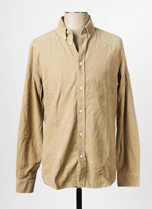 Chemise manches longues marron SAMSOE & SAMSOE pour homme