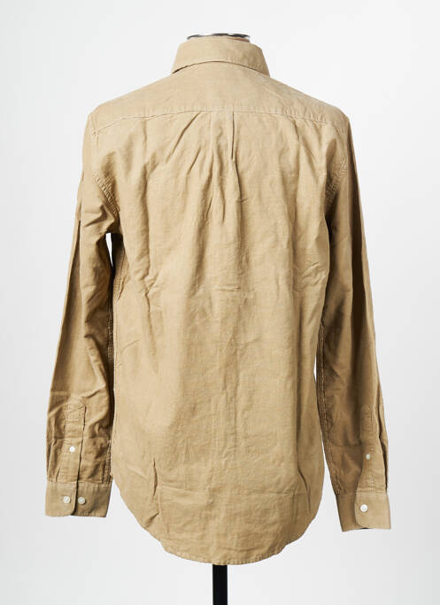 Chemise manches longues marron SAMSOE & SAMSOE pour homme