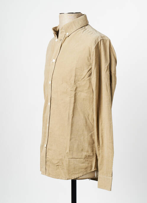 Chemise manches longues marron SAMSOE & SAMSOE pour homme