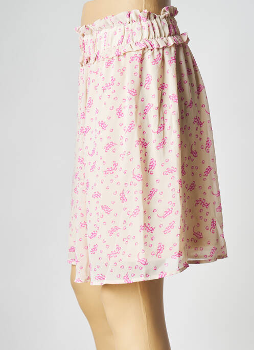 Jupe courte beige SELECTED pour femme