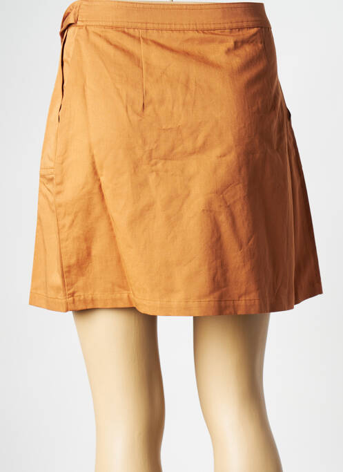 Jupe courte marron SESSUN pour femme