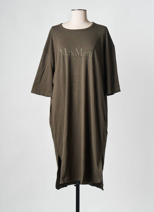 Robe mi-longue gris MAX MARA pour femme