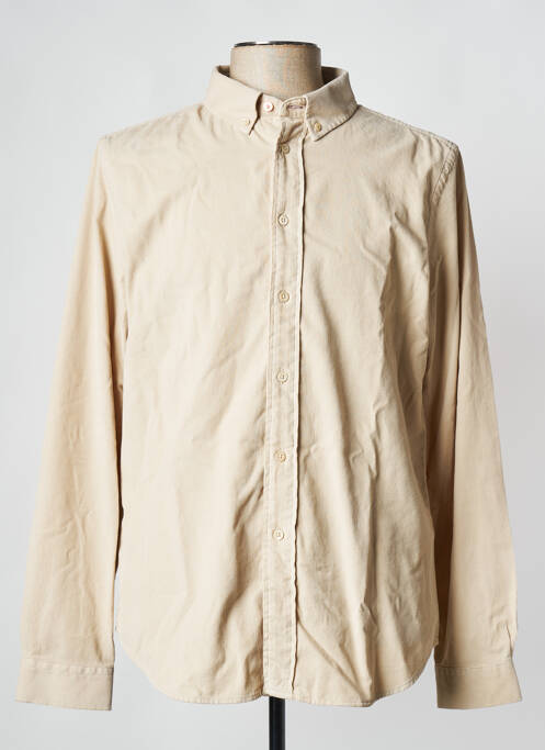 Chemise manches longues beige PAUL SMITH pour homme