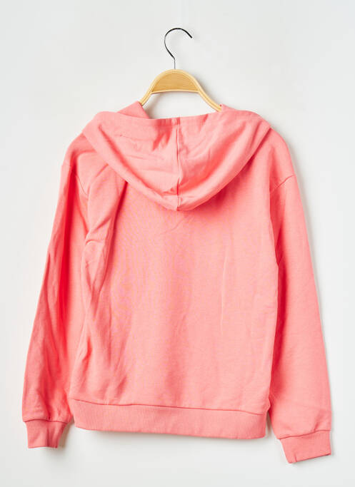 Sweat-shirt à capuche orange ONLY pour fille